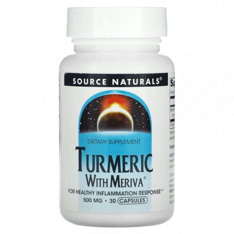 Source Naturals, Куркума с меривой, 500 мг, 30 капсул