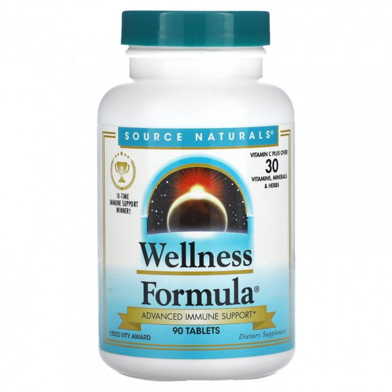 Source Naturals, Wellness Formula, улучшенная поддержка иммунитета, 90 таблеток