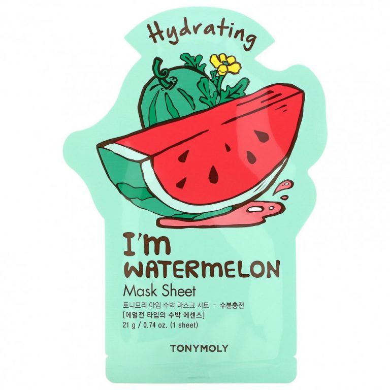 Tony Moly, I’m Watermelon, Hydrating Beauty Mask Sheet, 1 Sheet Mask, 0.74 oz (21 g)