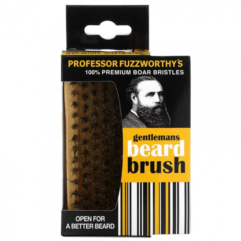 Professor Fuzzworthy’s, Gentlemans Beard Brush, 100% натуральная щетина кабана, 1 шт.