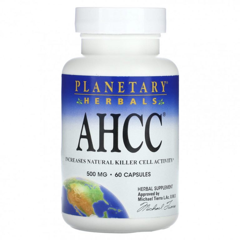 Planetary Herbals, AHCC (Активный гексо состав), 500 мг, 60 капсул