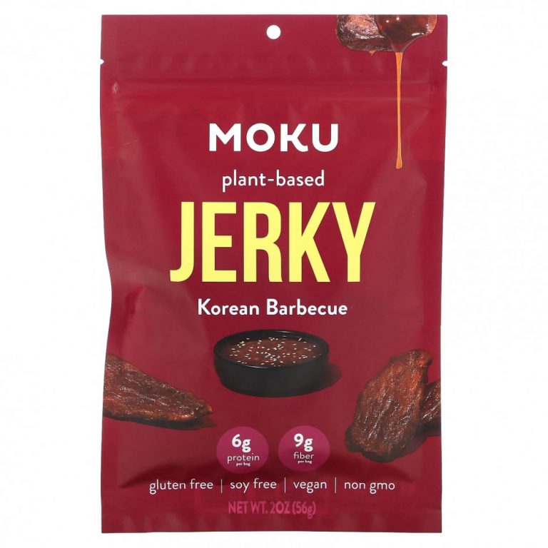 Moku, Растительное вяленое мясо, корейское барбекю, 56 г (2 унции)