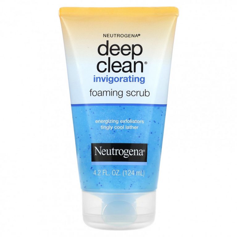 Neutrogena, Deep Clean, бодрящий пенный скраб, 124 мл (4,2 жидк. Унции)