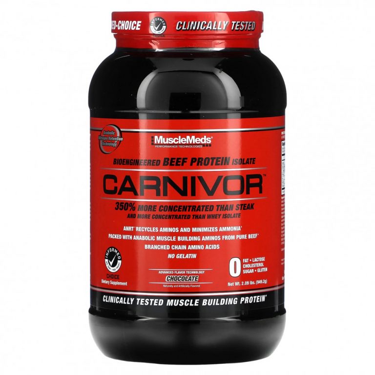 MuscleMeds, Carnivor, биоинженерный изолят говяжьего протеина, шоколад, 949,2 г (2 фунта)