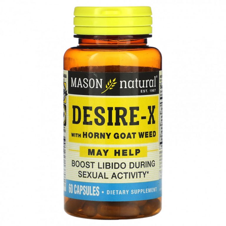 Mason Natural, Desire-X с сорняком из роговой козы, 60 капсул