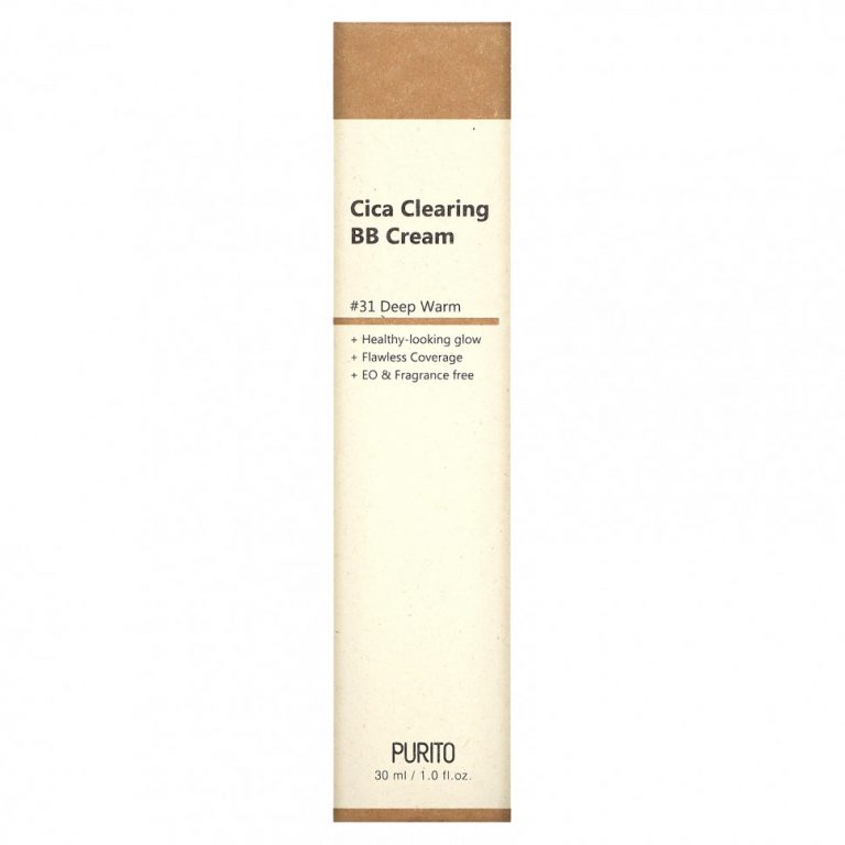 Purito, Cica Clearing BB Cream, #31 Deep Warm, 1 fl oz (30 ml)