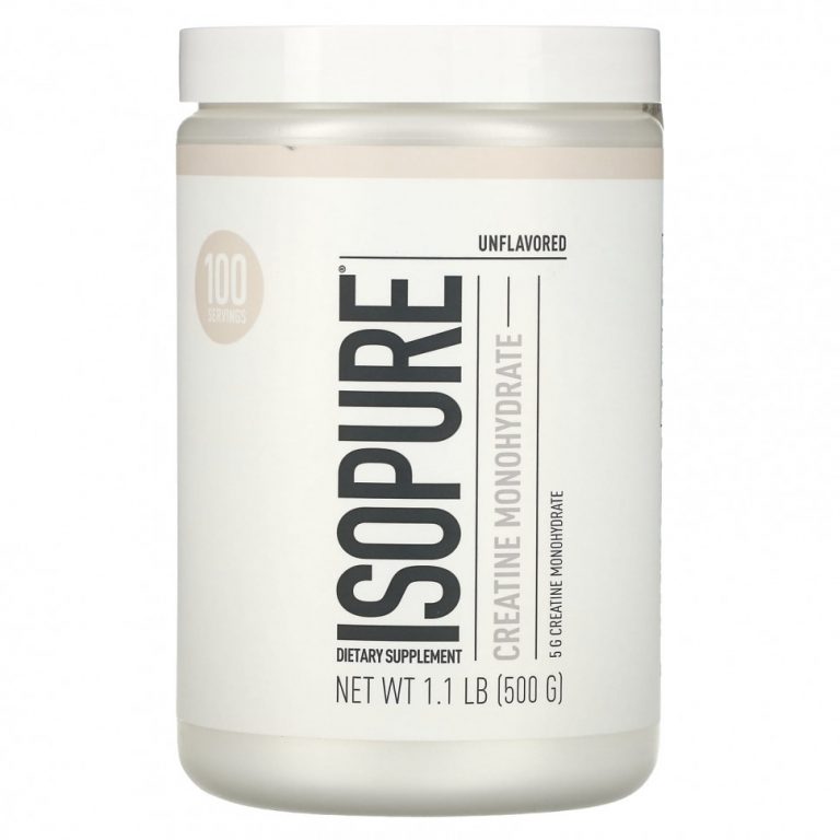 Isopure, Моногидрат креатина, без добавок, 500 г (1,1 фунта)