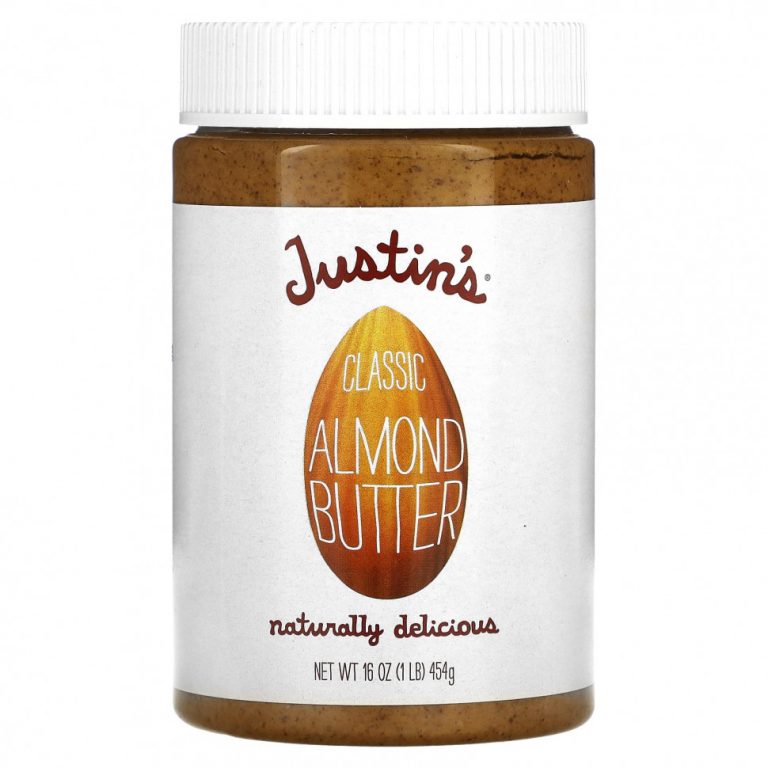 Justin’s Nut Butter, Классическое миндальное масло, 454 г (16 унций)