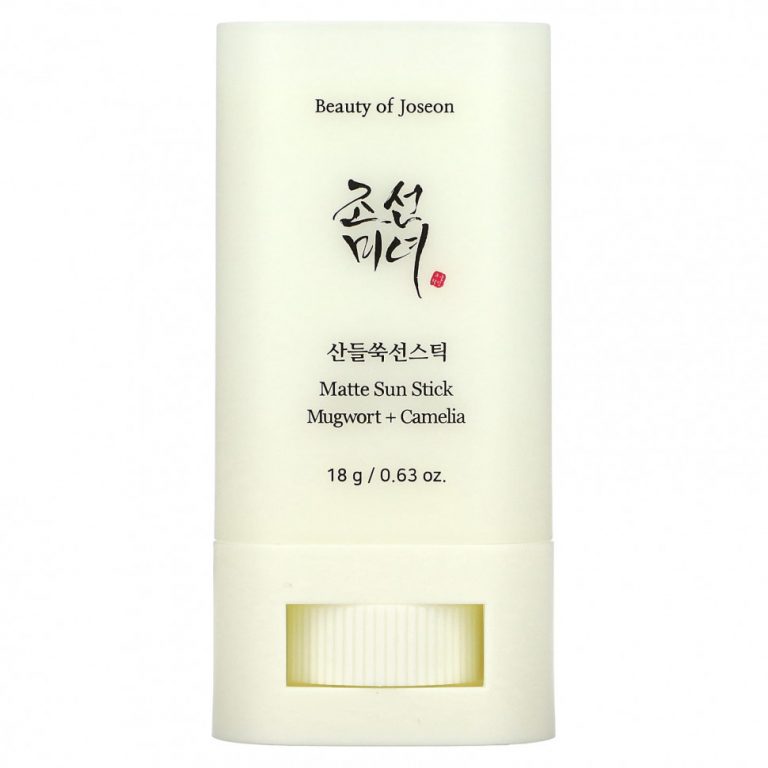 Beauty of Joseon, Matte Sun Stick, полынь и камелия, SPF50 + PA ++++, 18 г (0,63 унции)