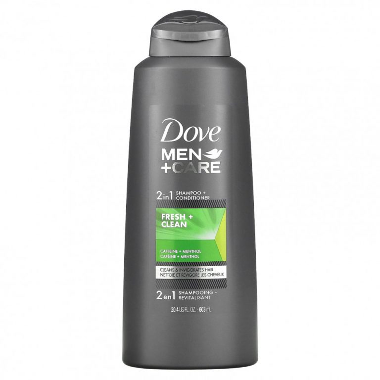 Dove, Men + Care, шампунь и кондиционер 2 в 1, Fresh & Clean, 603 мл (20,4 жидк. Унции)