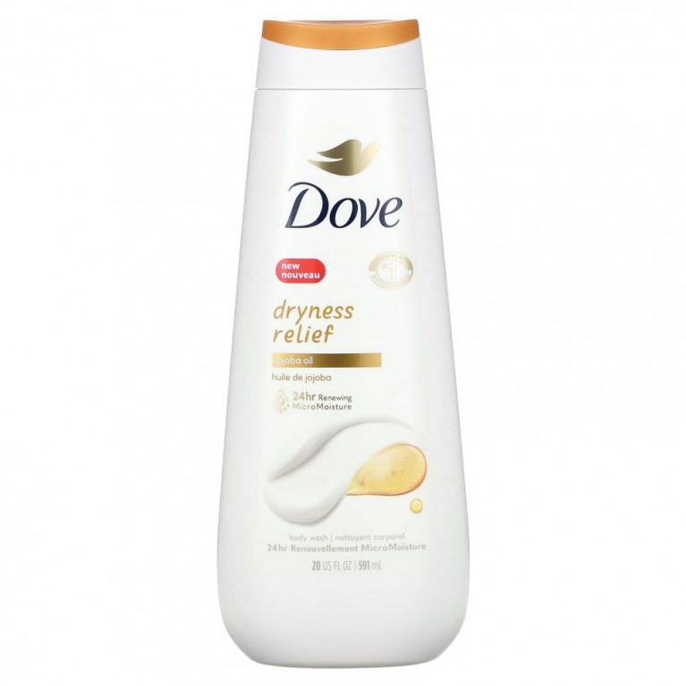 Dove, Гель для душа для снятия сухости с маслом жожоба, 591 мл (20 жидк. Унций)