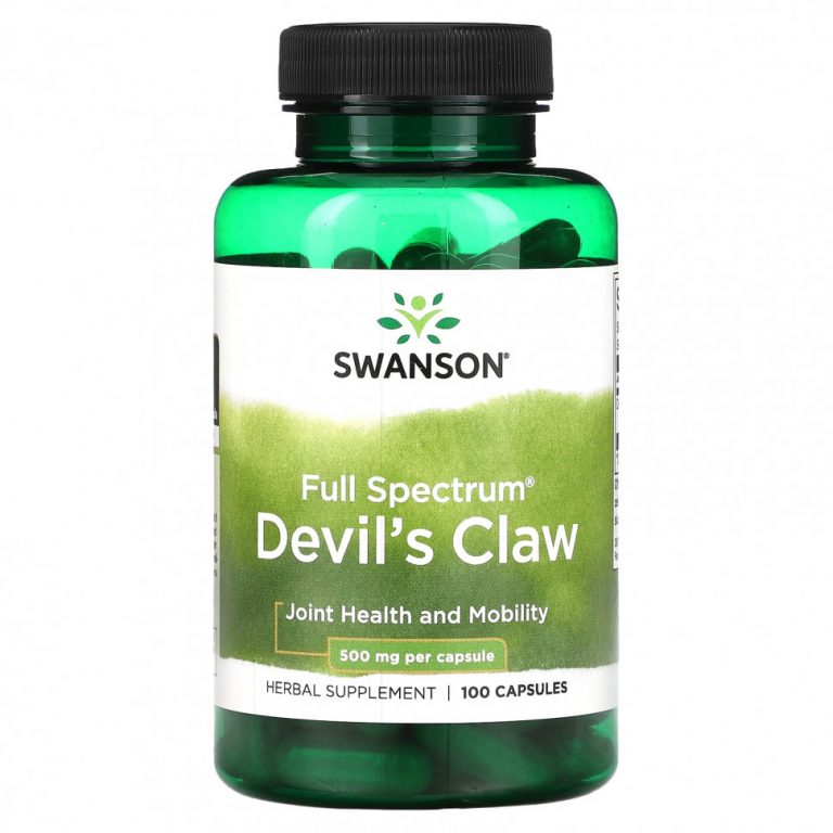 Swanson, Devil’s Claw полного спектра, 500 мг, 100 капсул