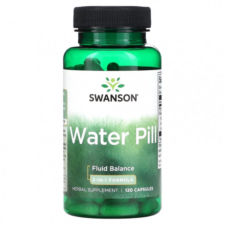 Swanson, Water Pill, формула 2-в-1, 120 капсул