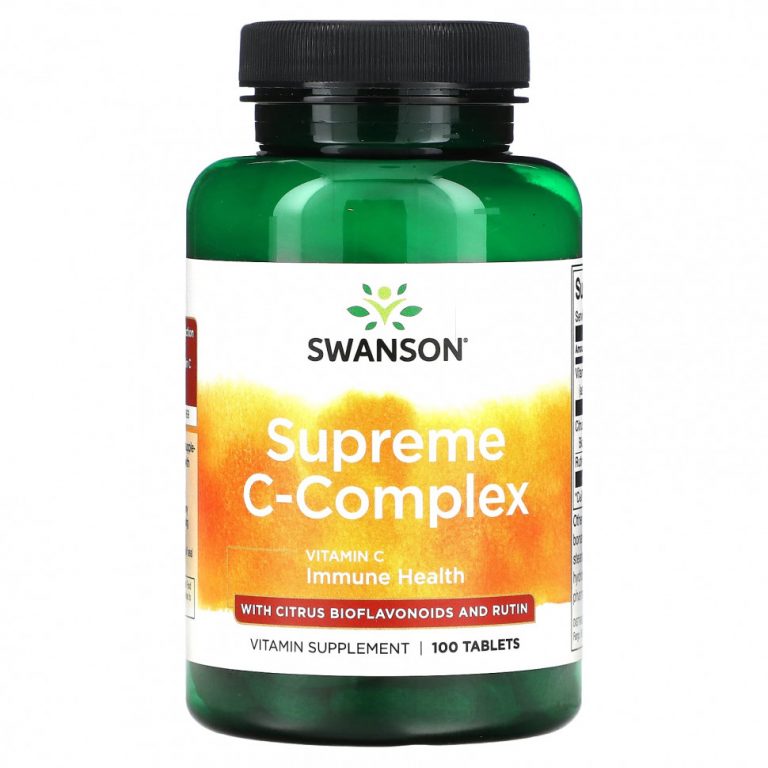 Swanson, Supreme C-Complex с цитрусовыми биофлавоноидами и рутином, 100 таблеток