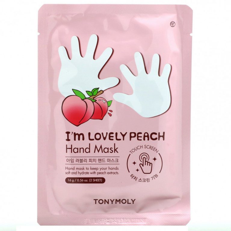 Tony Moly, I’m Lovely Peach, маска для рук, 1 пара, 16 г (0,56 унции)