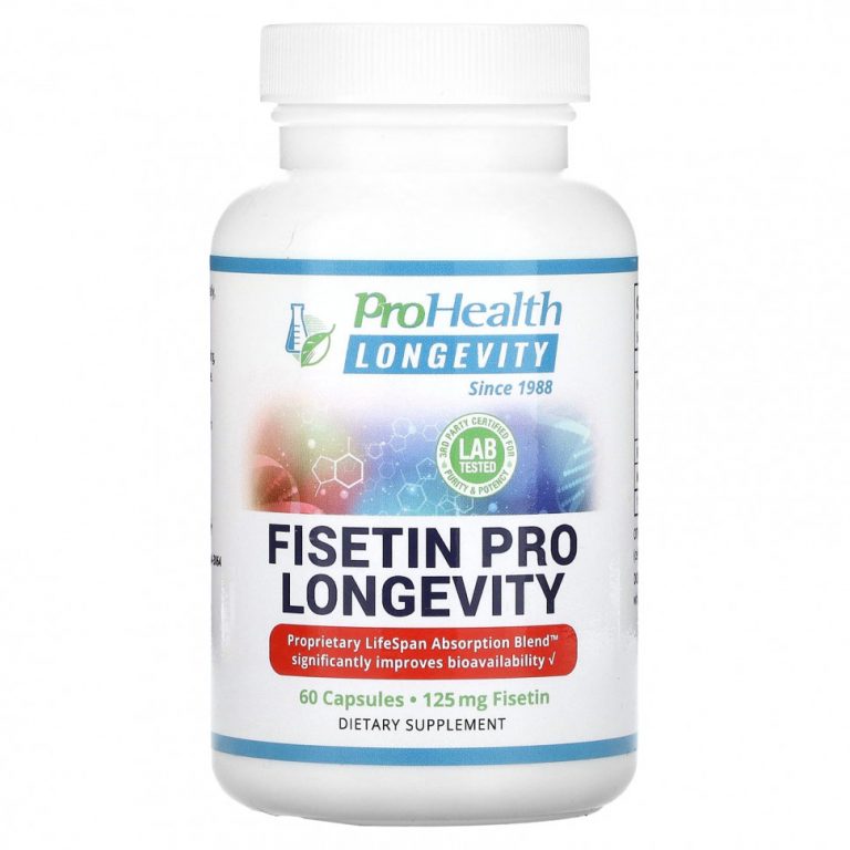 ProHealth Longevity, Fisetin Pro Longevity, 125 мг, 60 капсул