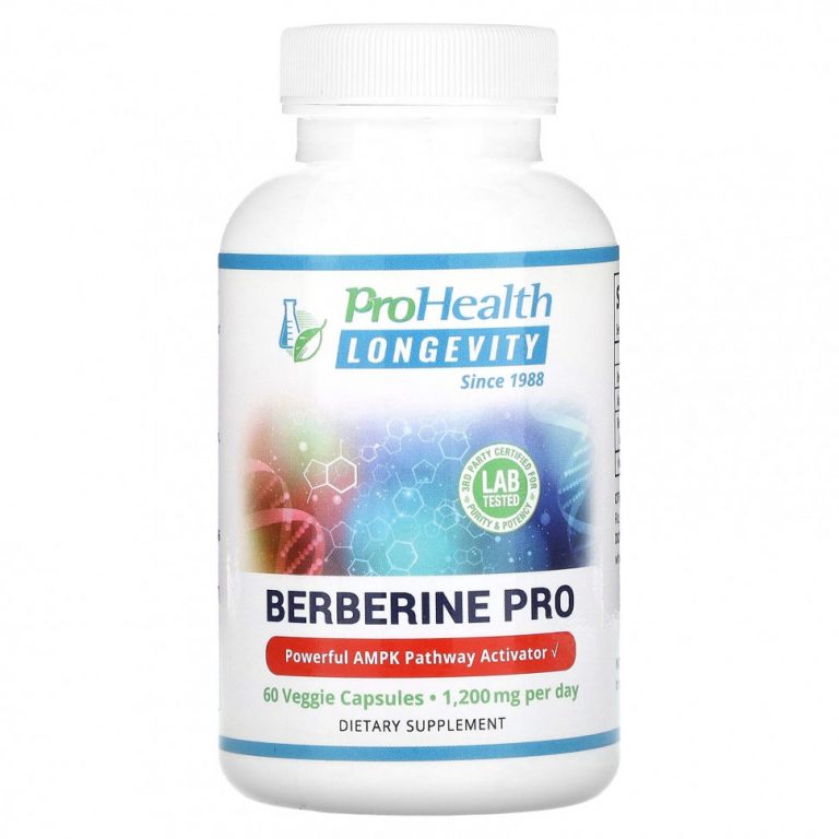 ProHealth Longevity, Berberine Pro, 600 мг, 60 растительных капсул