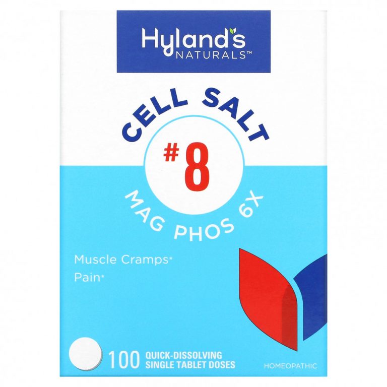 Hyland’s, Cell Salt # 8, Mag Phos 6X, 100 быстрорастворимых таблеток