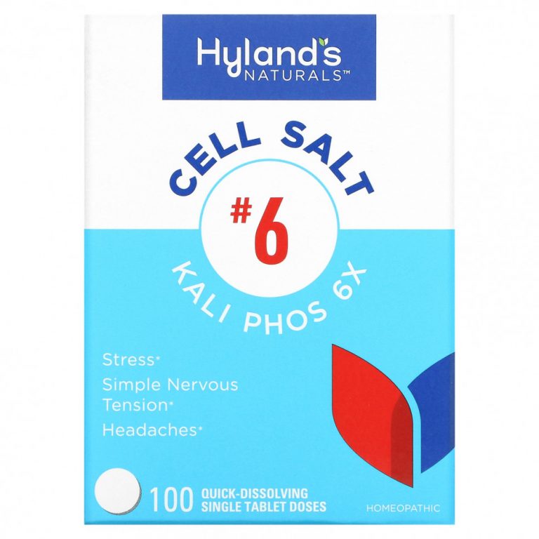 Hyland’s, Cell Salt # 6, Kali Phos 6X, 100 быстрорастворимых таблеток