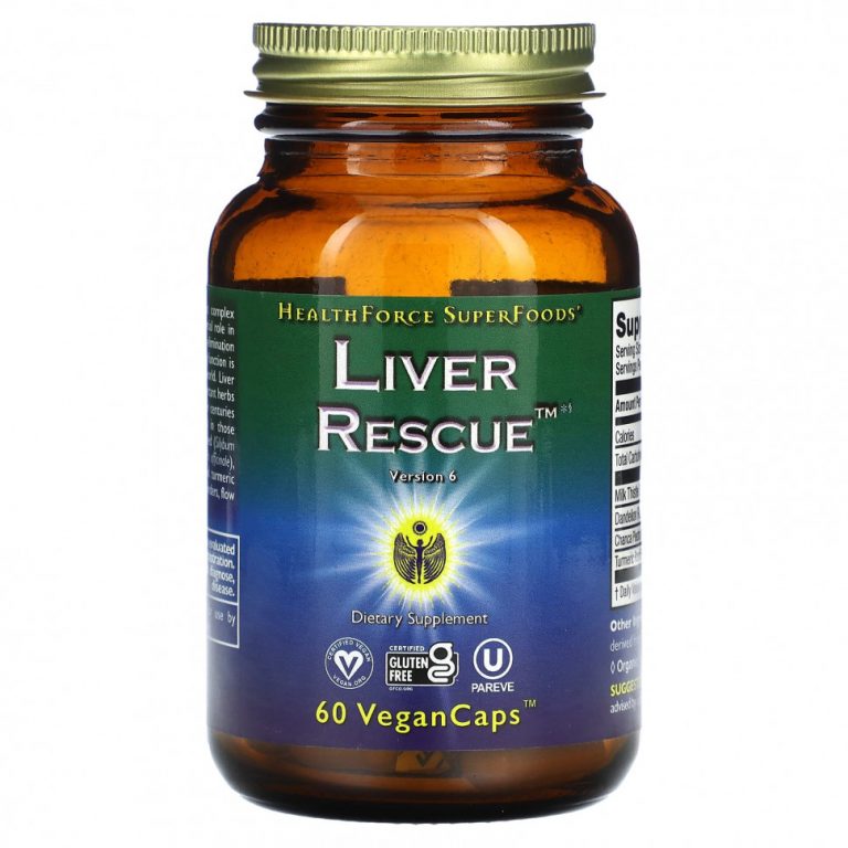 HealthForce Superfoods, Liver Rescue, 60 веганских капсул