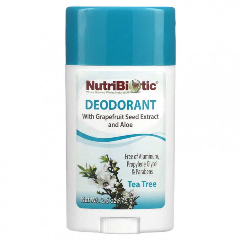 NutriBiotic, Дезодорант, чайное дерева, 2.6 унции (75 г)