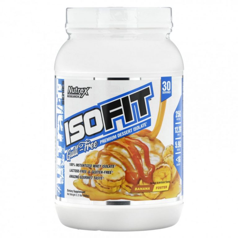 Nutrex Research, Isofit, Banana Foster, 990 г (2,2 фунта)