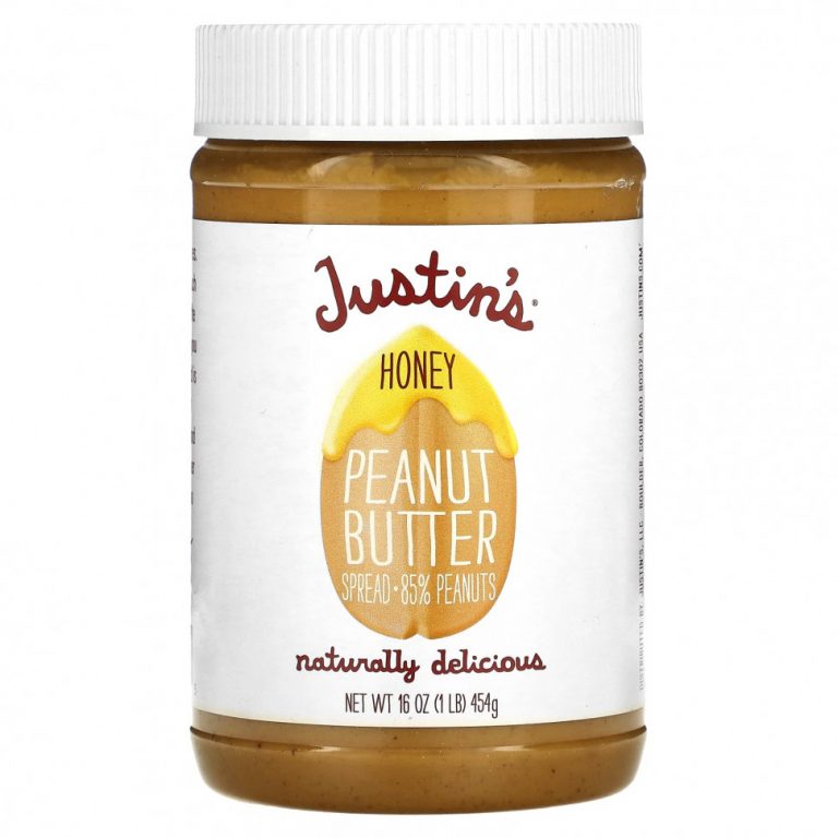 Justin’s Nut Butter, Арахисовое масло с медом, 16 унций (454 г)