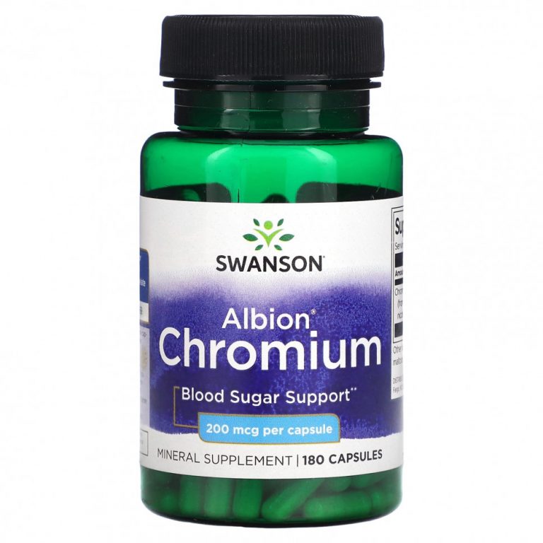 Swanson, Albion Chromium, 200 мкг, 180 капсул