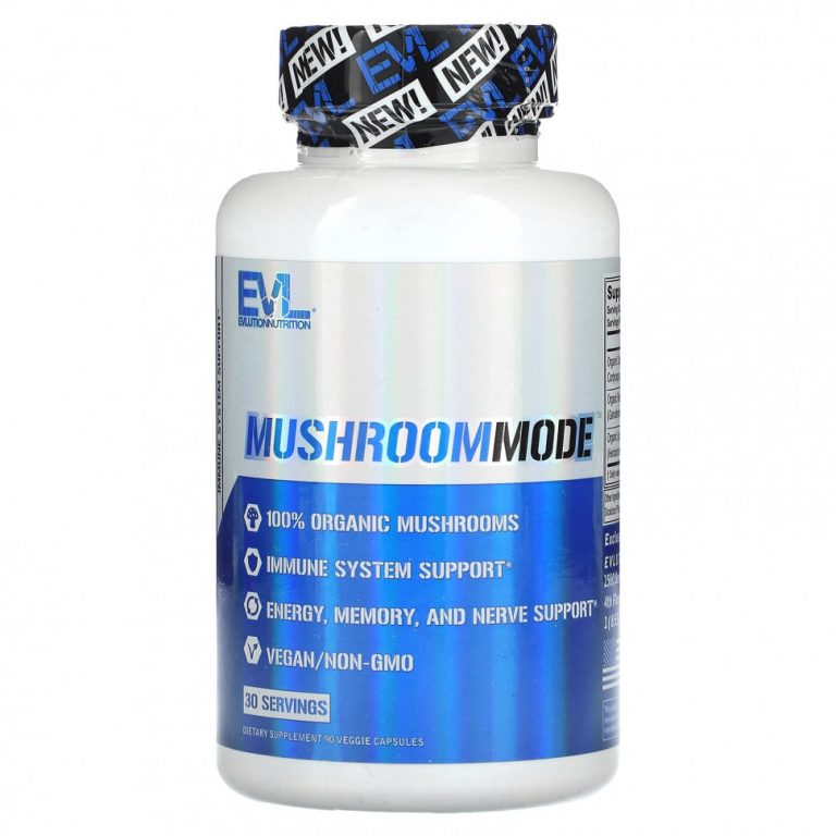 EVLution Nutrition, MushroomMode, 90 растительных капсул