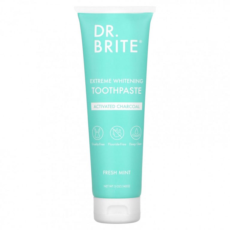 Dr. Brite, Extreme Whitening Toothpaste, активированный уголь, свежая мята, 142 г (5 унций)