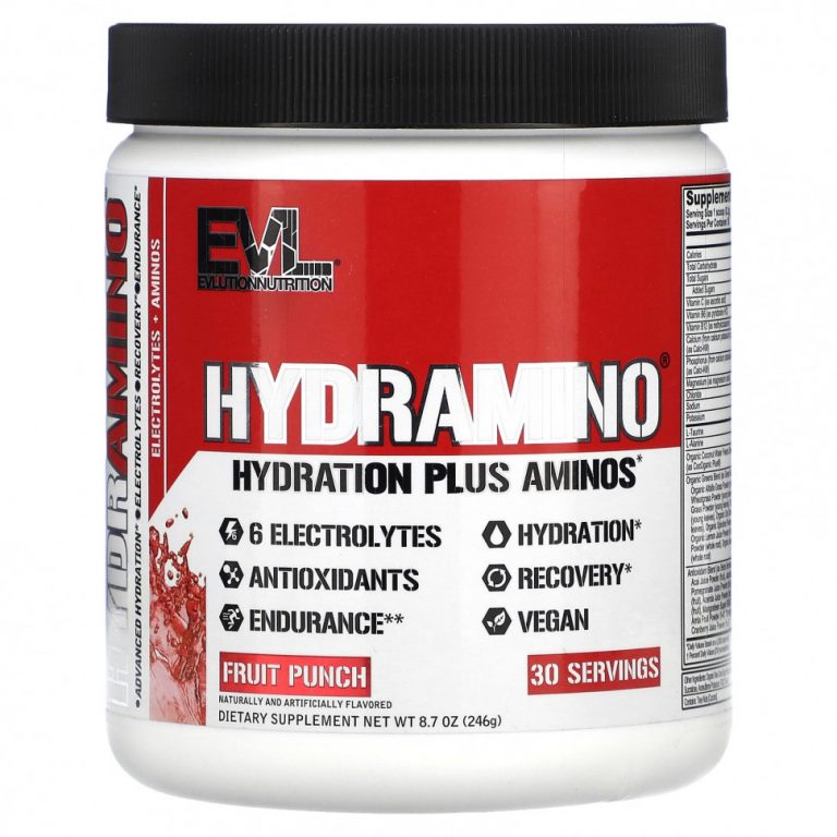 EVLution Nutrition, HydrAmino, фруктовый пунш, 246 г (8,7 унции)