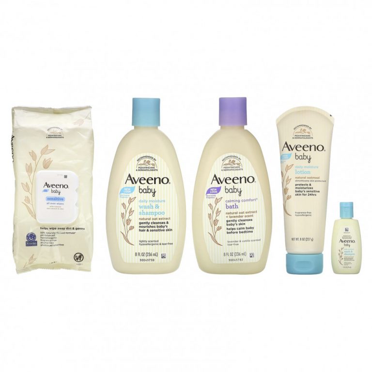 Aveeno, Baby, Welcome Little One, подарочная корзина, набор из 6 предметов