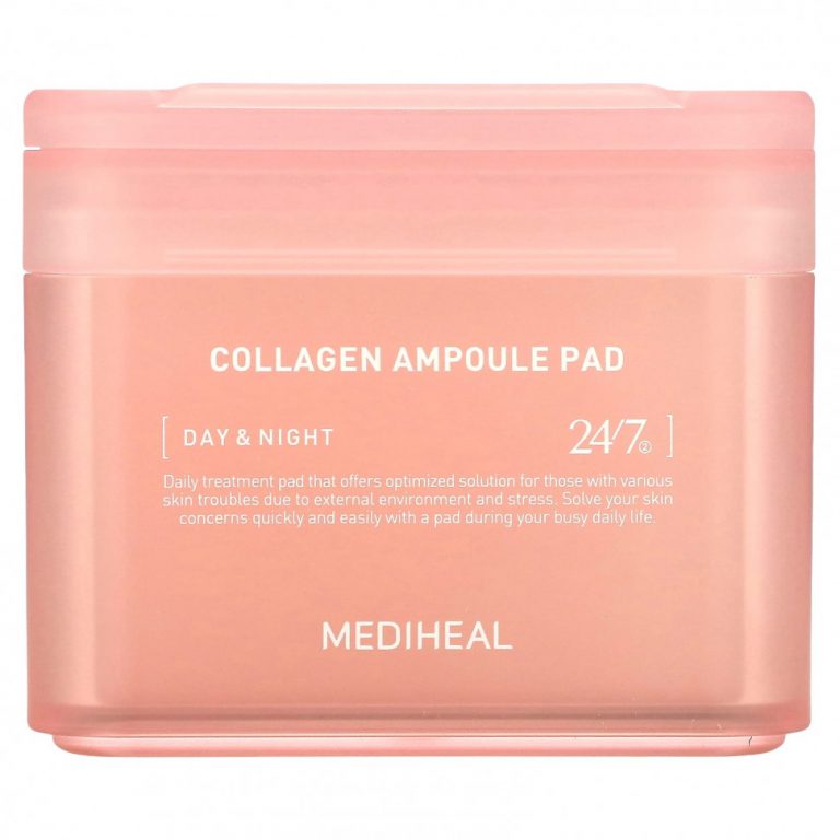 Mediheal, Collagen Ampoule Pad, 100 шт., 170 мл (5,74 жидк. Унции)