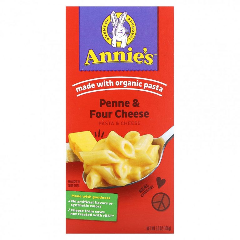 Annie’s Homegrown, Pasta & Cheese, Penne & Four Cheese, 156 г (5,5 унции)