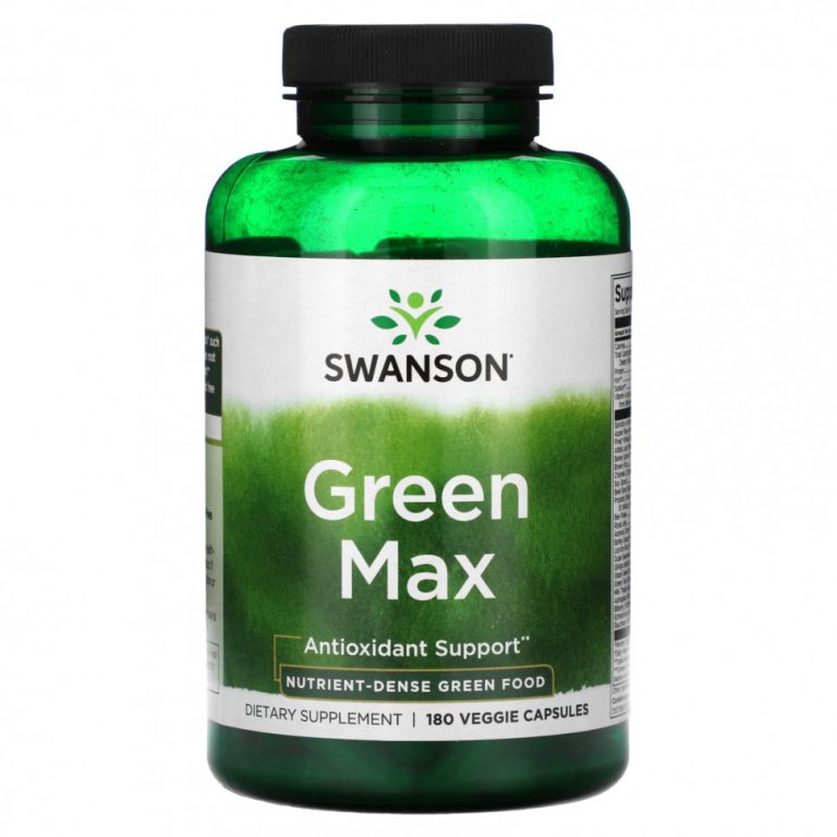 Swanson, Green Max« 180 растительных капсул