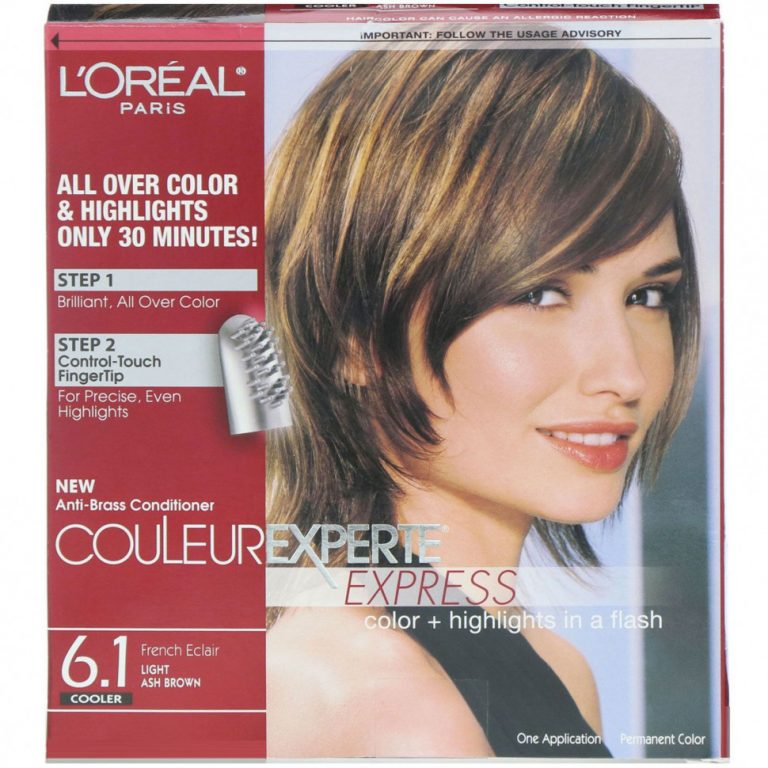 L’Oreal, Краска для волос Couleur Experte Express, Color + Highlights, оттенок 6.1 Light Ash Brown, на 1 применение