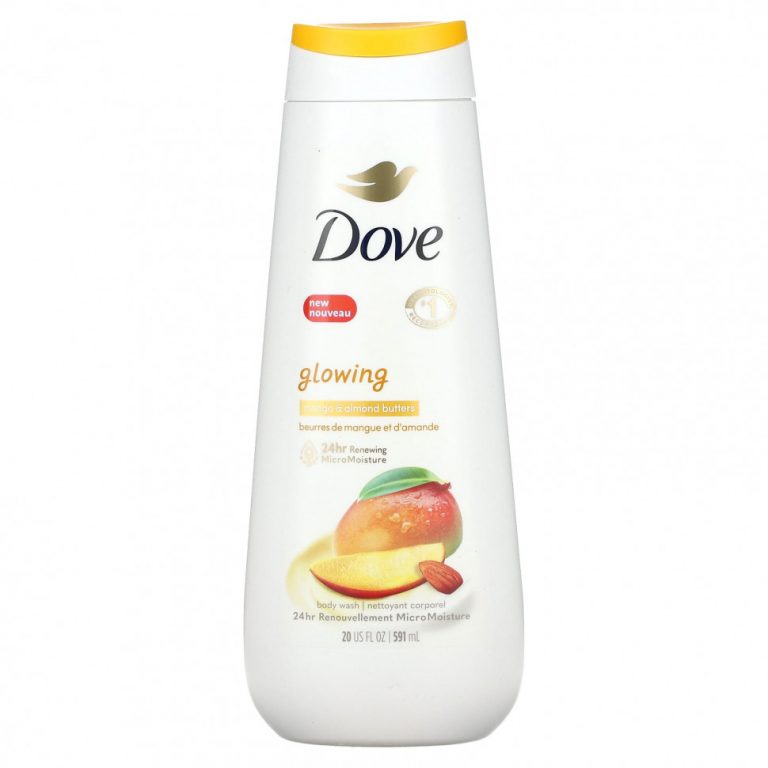 Dove, Glowing, гель для душа, масло манго и миндаля, 591 мл (20 жидк. Унций)