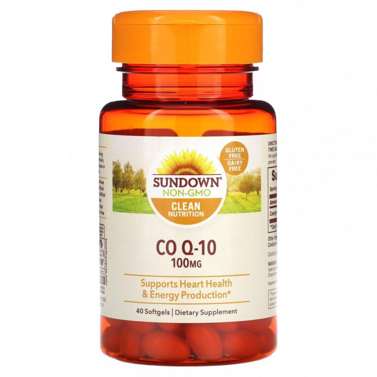 Sundown Naturals, Co Q-10, 100 мг, 40 мягких таблеток