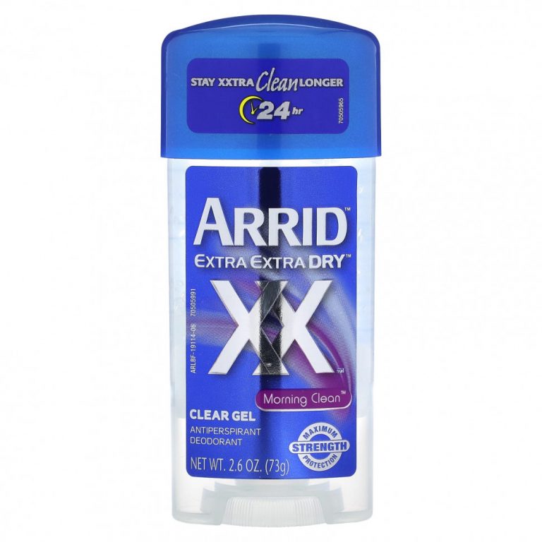 Arrid, Extra Extra Dry XX, прозрачный гель-дезодорант-антиперспирант, Morning Clean, 73 г (2,6 унции)