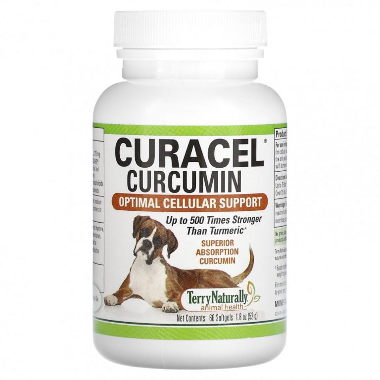 Terry Naturally, Curacel Curcumin, для собак, 60 мягких таблеток, 52 г (1,8 унции)