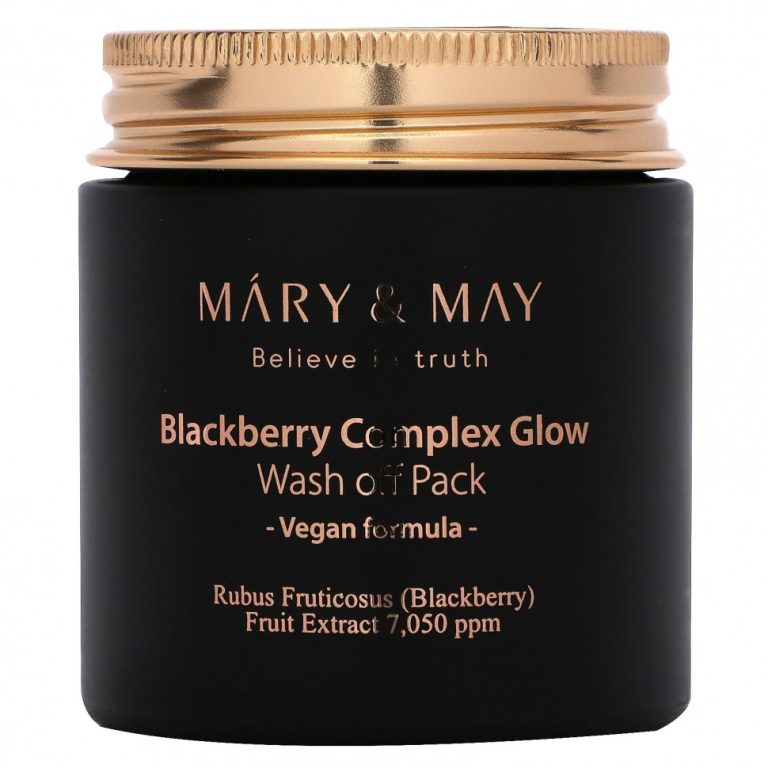 Mary&May, Blackberry Complex Glow, смываемая маска, 125 г (4,4 унции)