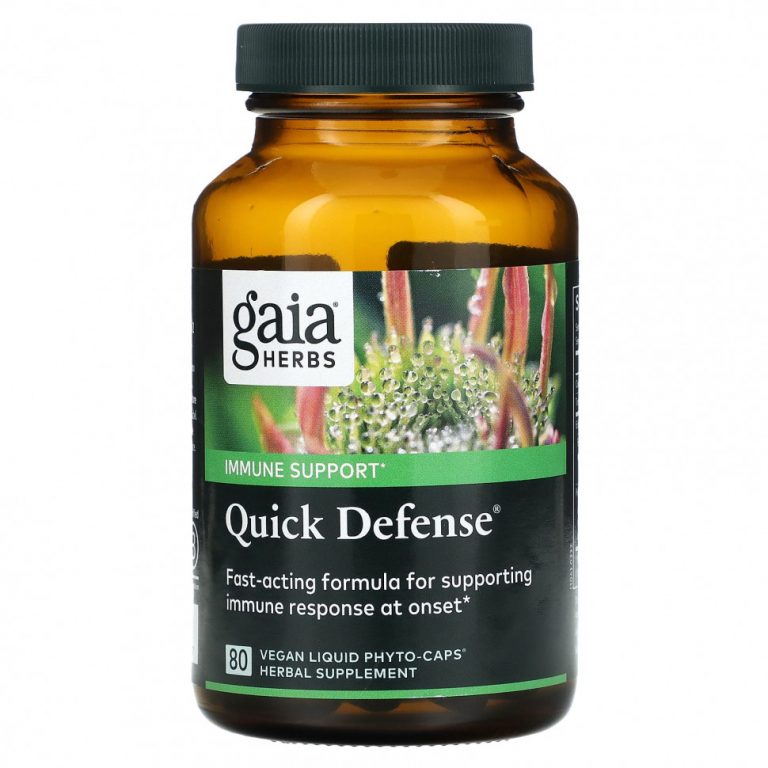 Gaia Herbs, Quick Defense« 80 веганских жидких фито-капсул