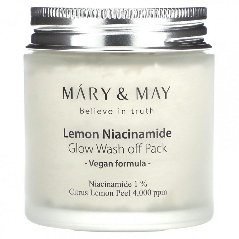 Mary&May, Lemon Niacinamide Glow, смываемая маска, 125 г (4,4 унции)