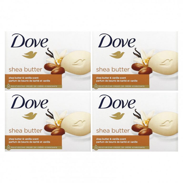 Dove, Beauty Bar Soap, масло ши и ваниль, 2 шт., По 106 г (3,75 унции)