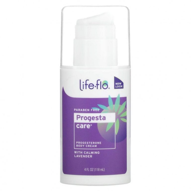 Life-flo, Progesta-Care, крем для тела с прогестероном и лавандой, 118 г (4 жидк. унции)