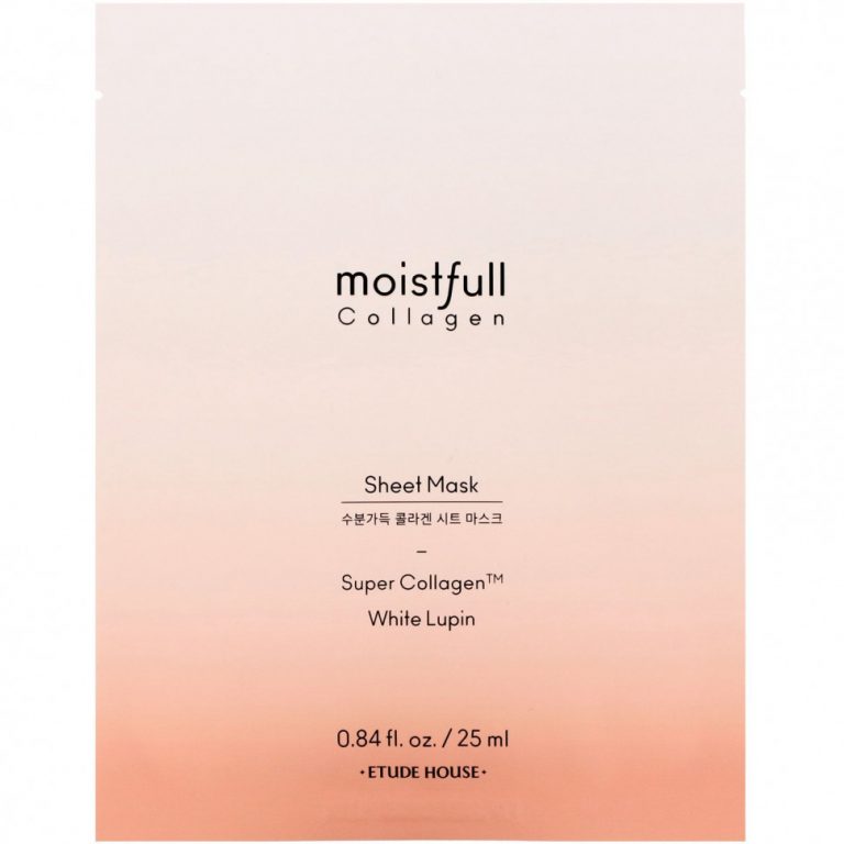 Etude, Moistfull, тканевая маска с коллагеном, 1 шт., 25 мл (0,84 жидк. унции)