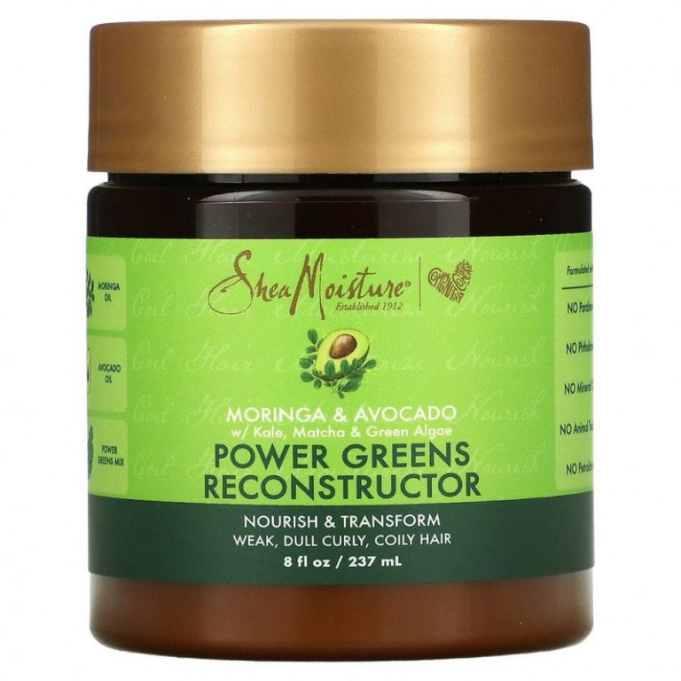 SheaMoisture, Power Greens, восстанавливающий кондиционер для волос, моринга и авокадо, 237 г (8 жидк. унций)