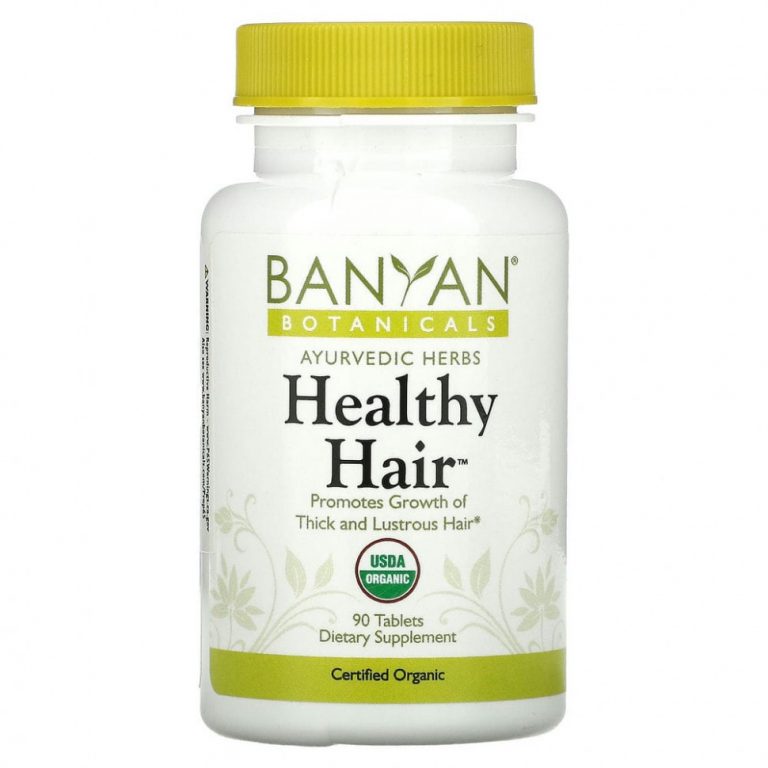 Banyan Botanicals, Здоровые волосы, 90 таблеток