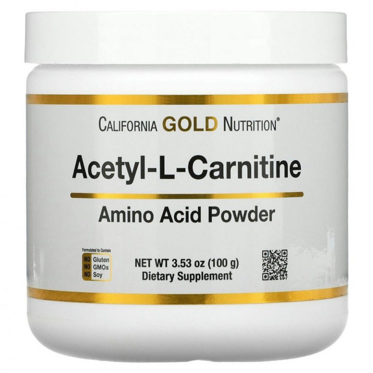 California Gold Nutrition, Ацетил-L-карнитин, порошок аминокислоты, 100 г (3,53 унции)