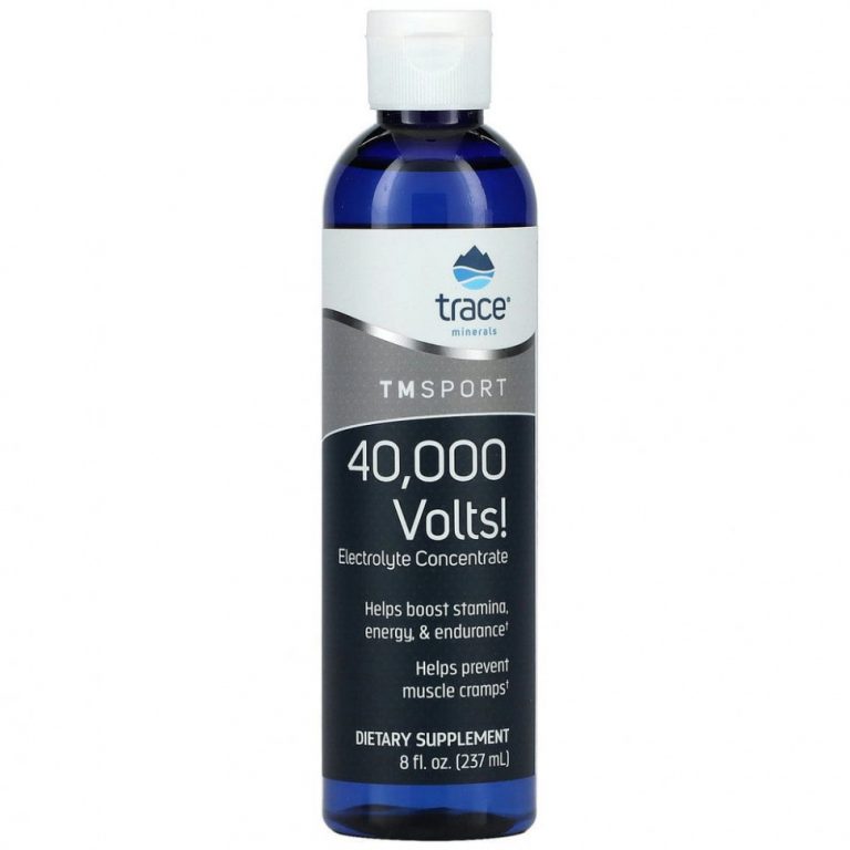 Trace Minerals ®, TM Sport, 40 000 Вольт!, Электролитический концентрат, 237 мл (8 жидк. унций)